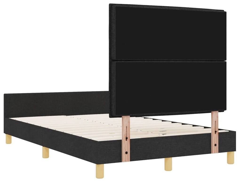 Cama vidaXL Preta 120x200 cm em Tecido