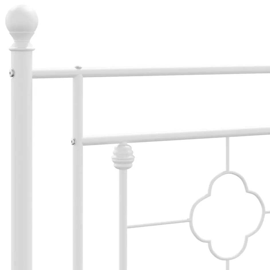 Cabeceira de cama 193 cm metal branco