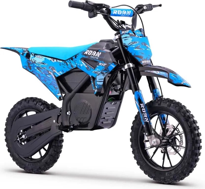 Mini moto elétrica para crianças 550W ROAN RXF até 25 km/h Com Limitador (24V-12AH) 10/10 Azul