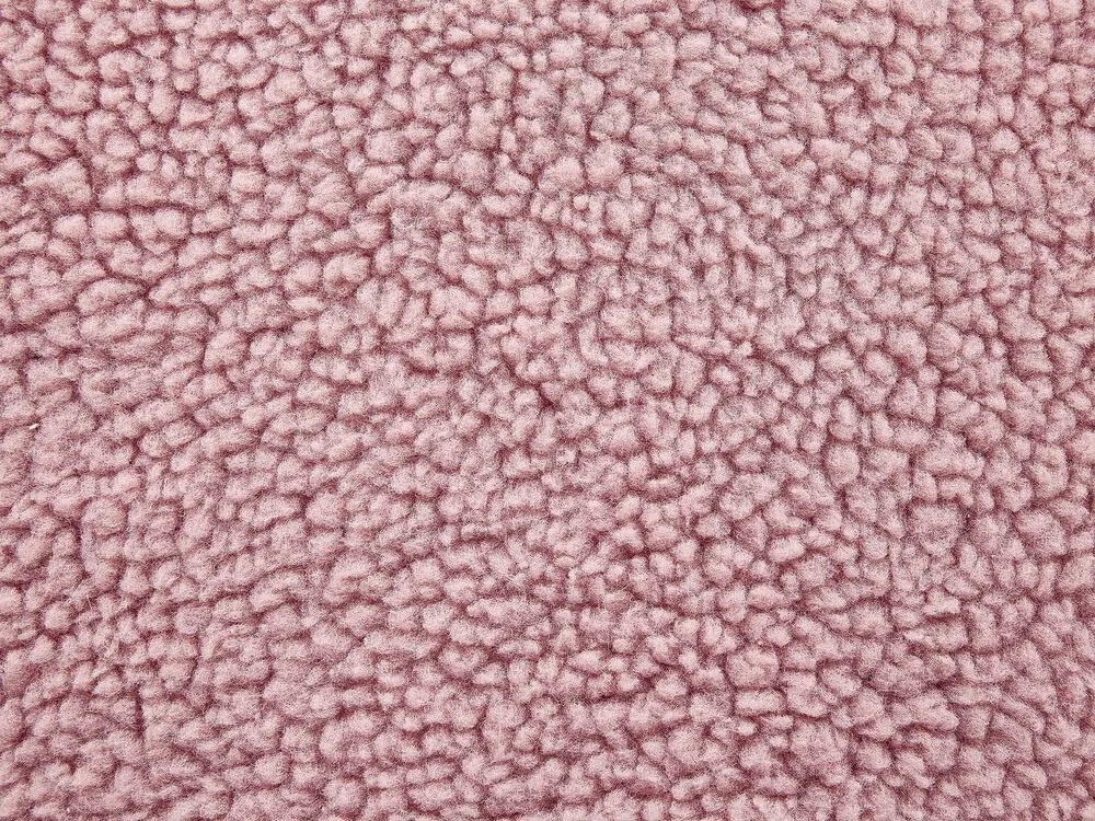 Tamborete em tecido rosa UNICORN Beliani