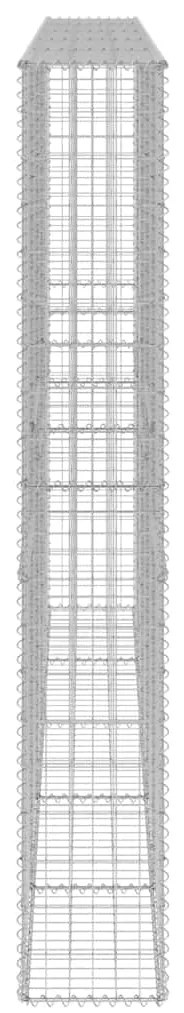 Muro gabião com tampas aço galvanizado 300x30x200 cm