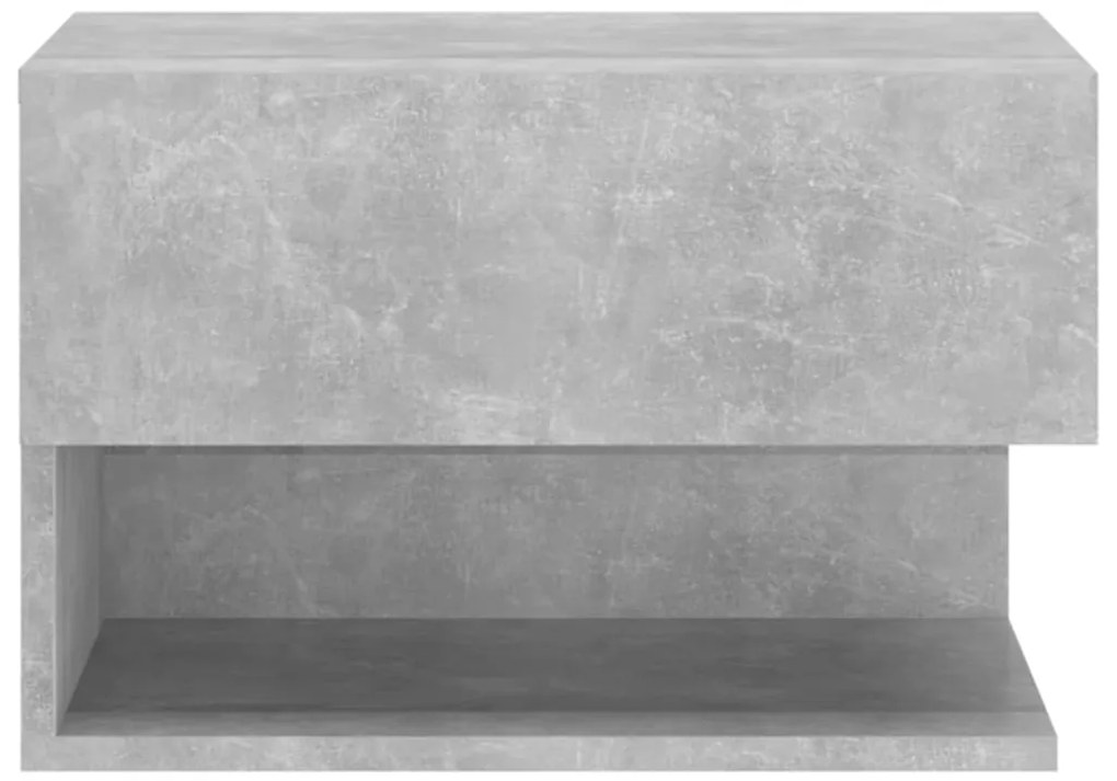 Mesa de cabeceira montagem na parede cinzento cimento