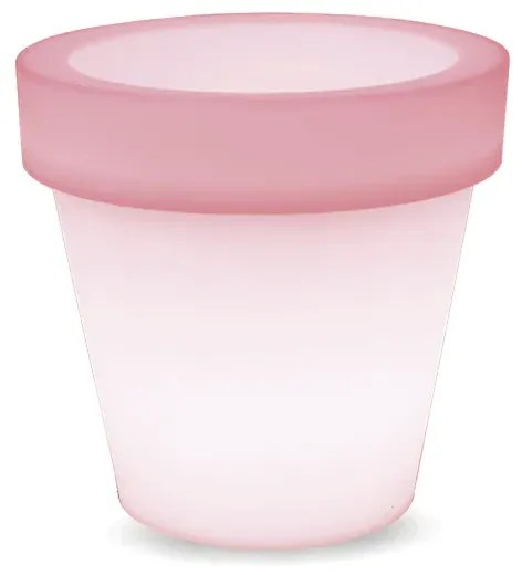 VASO REDONDO GRANDE MAGNOLIA 80 CM COM LUZ LED RGB SOLAR + BATERIA RECARREGÁVEL HOTEL, CASA, JARDIM, RESTAURANTE, BAR