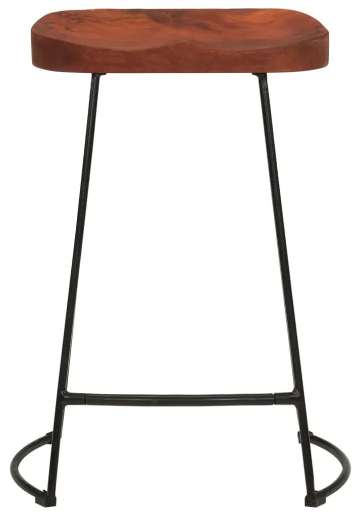 Bancos de bar Gavin 2pcs 45x40x63cm madeira de mangueira maciça