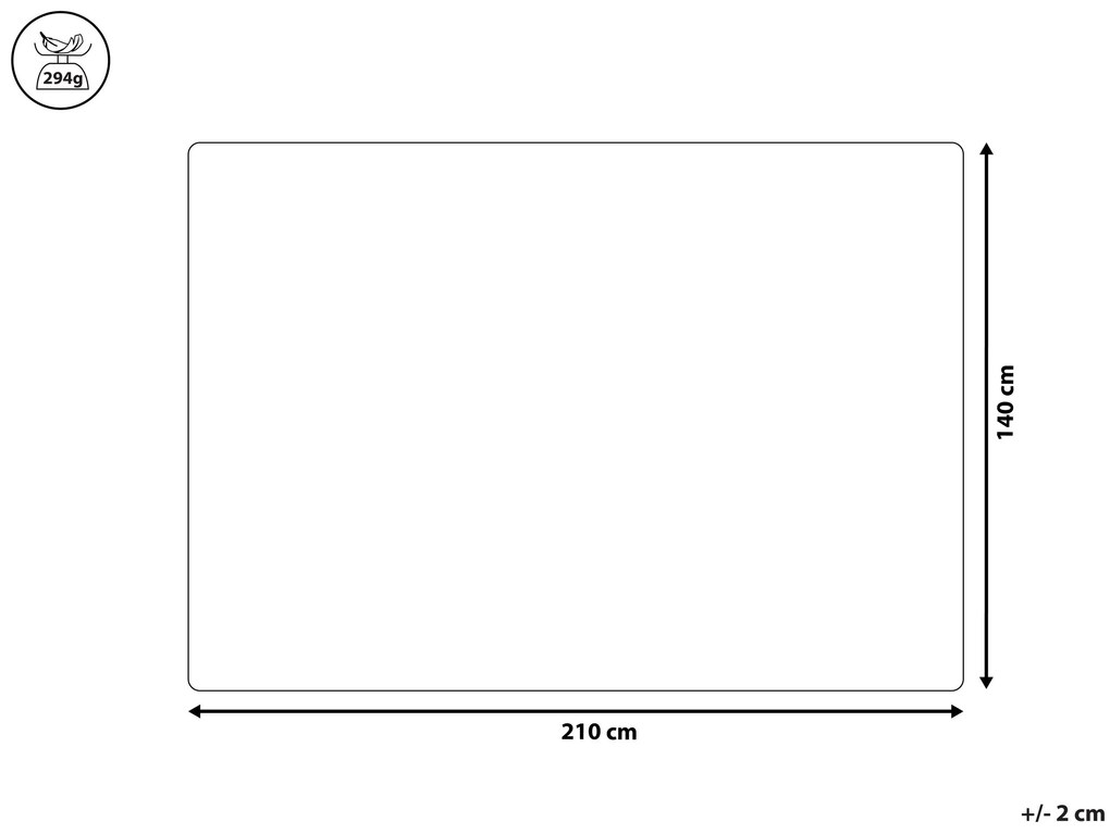 Colcha com relevo verde 140 x 210 cm BABAK Beliani