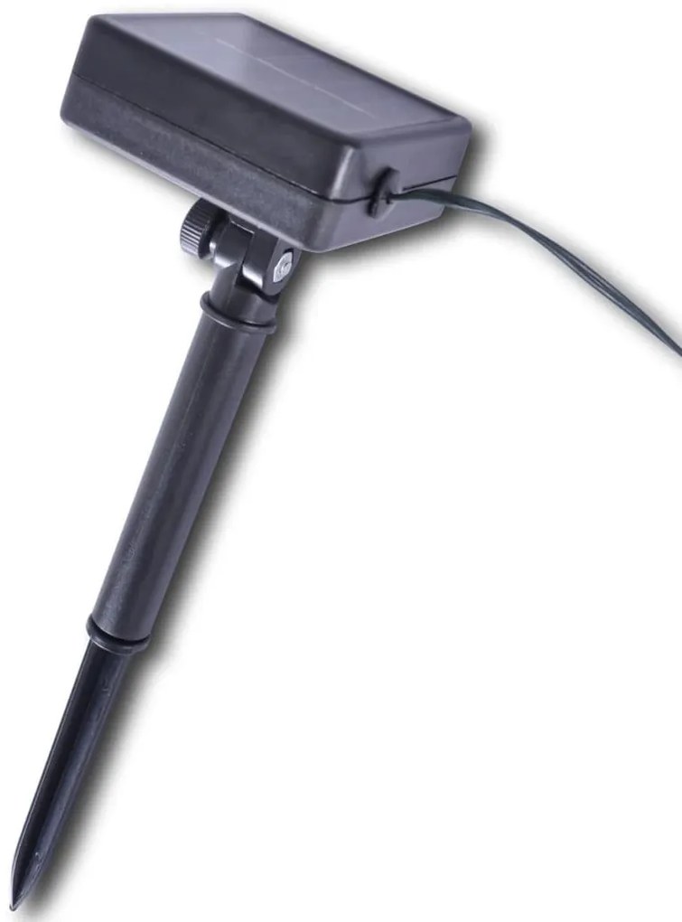 Bola topiária folhas artificiais 27 cm corda com LED solar 2 pcs