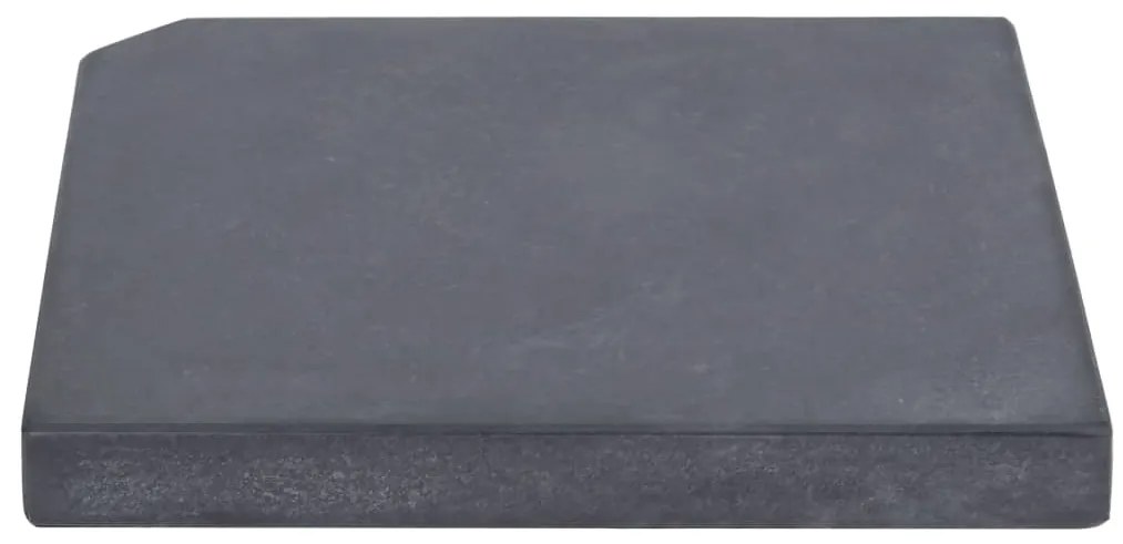 Base para guarda-sol quadrada em granito 25 kg preto