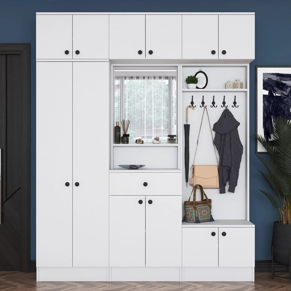 Cabide EA104 – Branco – 179,6 cm x 226,4 cm x 37,5 cm