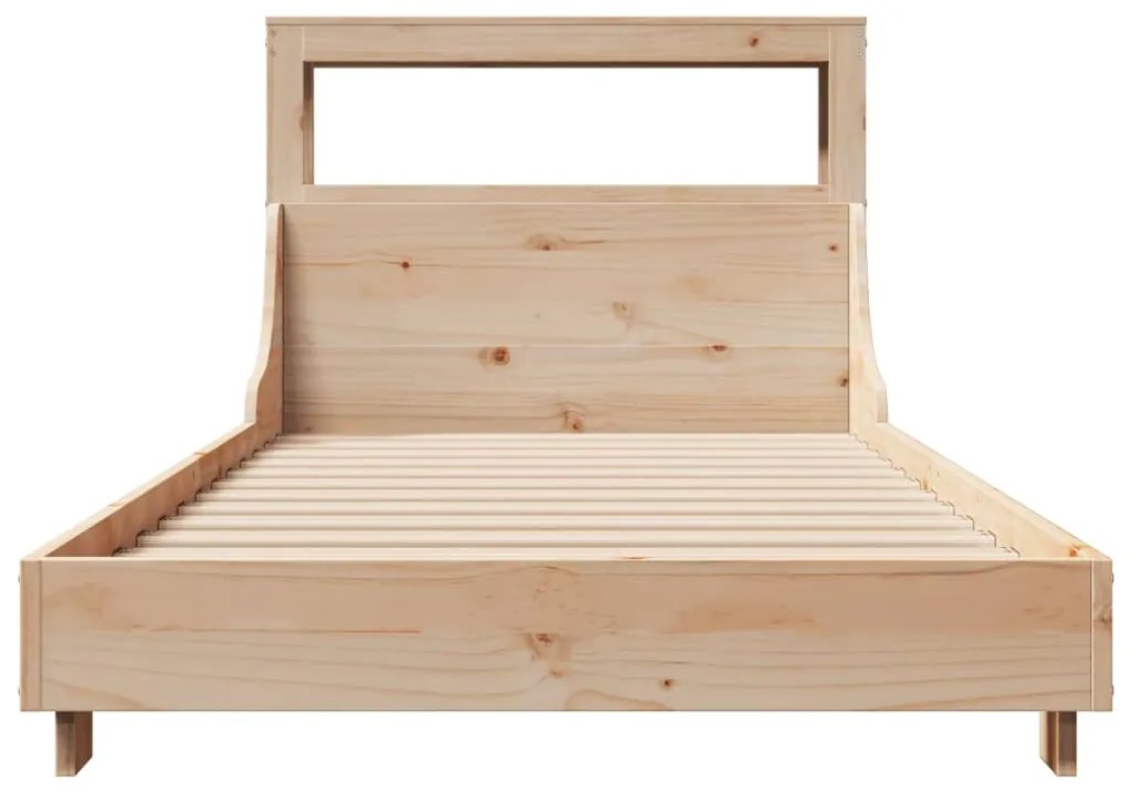 Cama sem colchão 90x200 cm madeira de pinho maciça