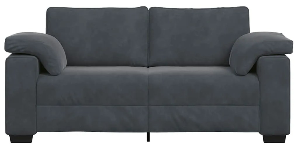 Sofá-luvas 140 cm veludo cinzento-escuro