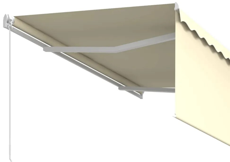 Toldo retrátil manual com estore 3x2,5 m cor creme