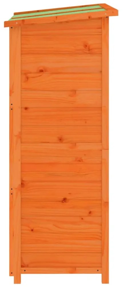 Abrigo p/ ferramentas jardim 83x57x140 cm pinho maciço castanho