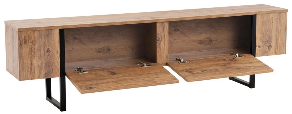Móvel para TV Serenity – Pinho Atlântico e Preto – 180 cm x 50 cm x 29