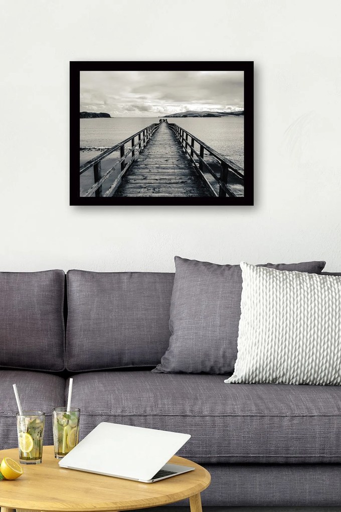 Pintura Decorativa em MDF com Moldura SC0642 – Multicolor – 41 x 56 cm