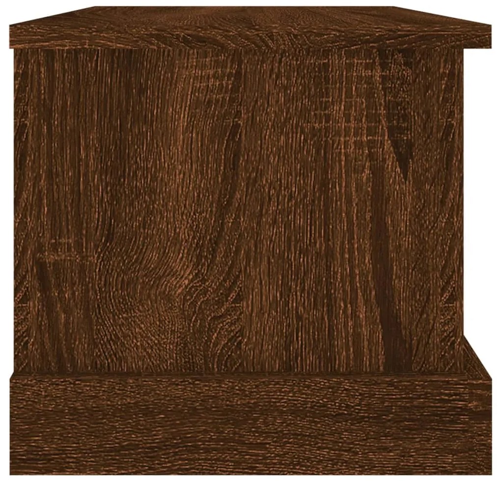 Caixa de arrumação 50x30x28 cm deriv. madeira carvalho castanho