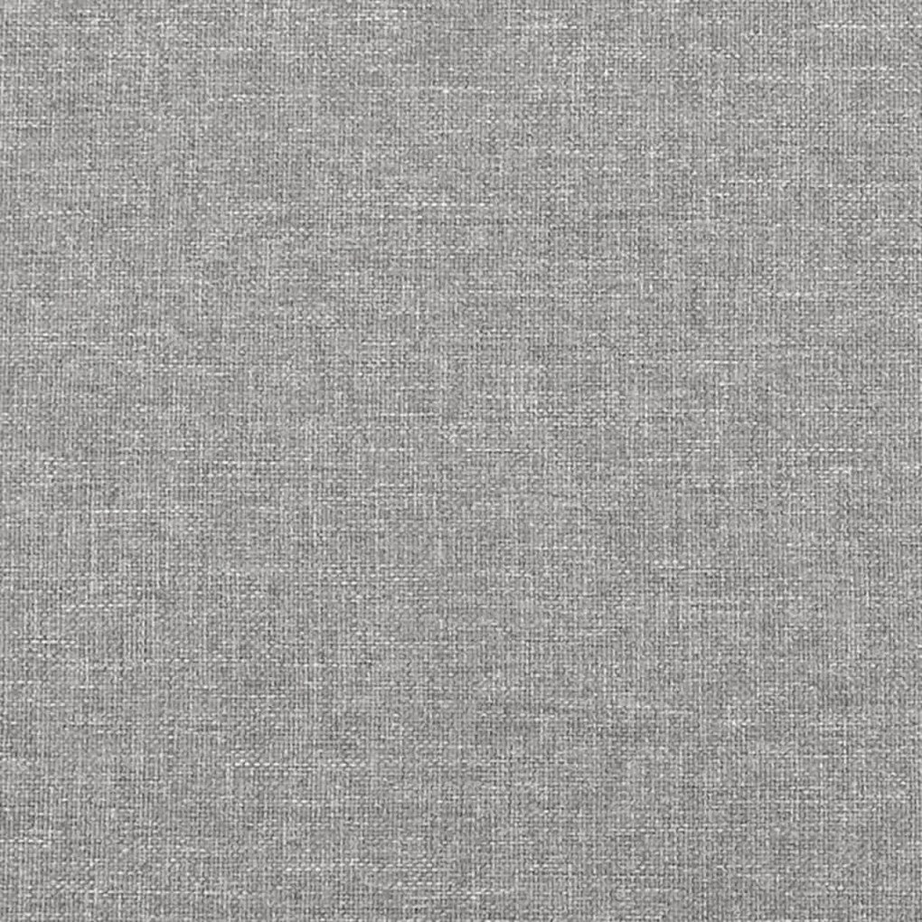 Cama com molas/colchão 160x200 cm tecido cinzento-claro