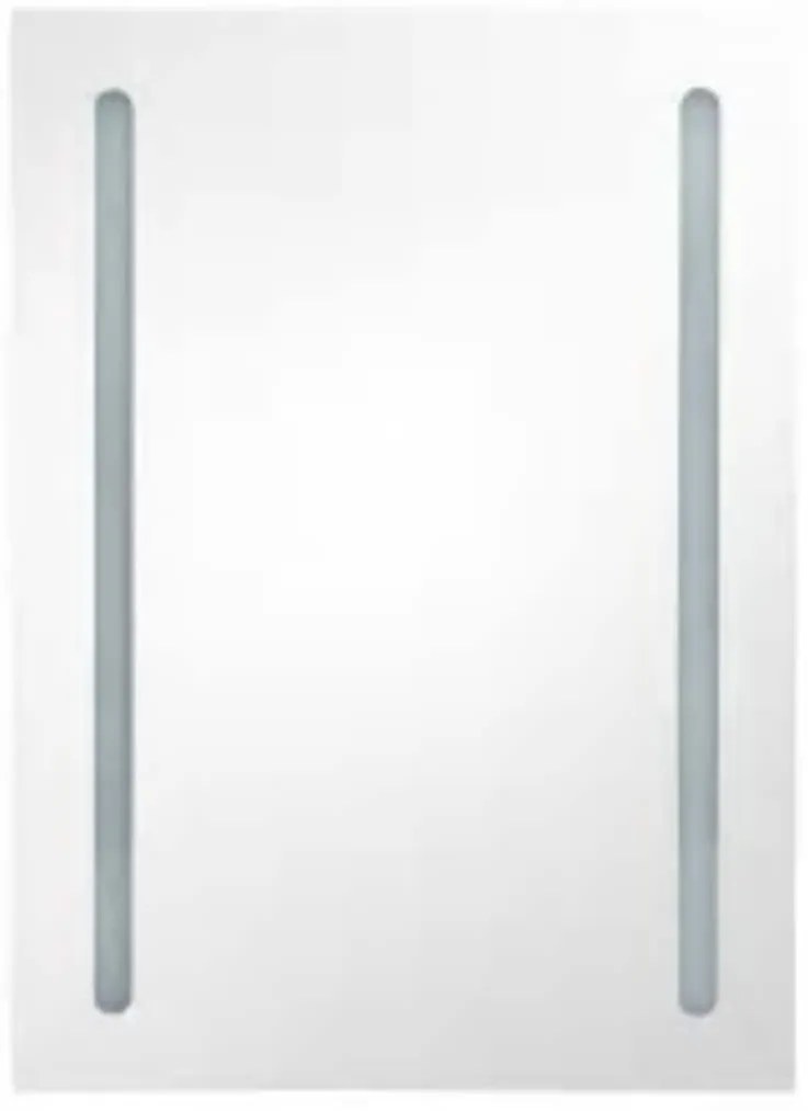 Armário espelhado para casa de banho com LED 50x13x70 cm
