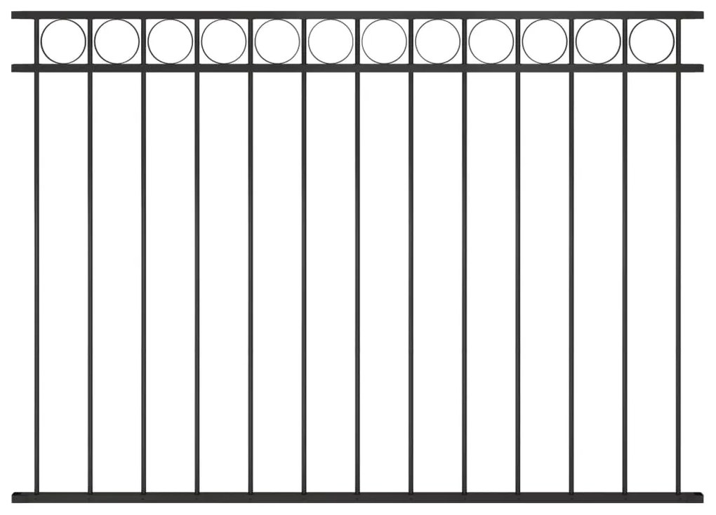 Painel de vedação 1,7x1,2 m aço preto