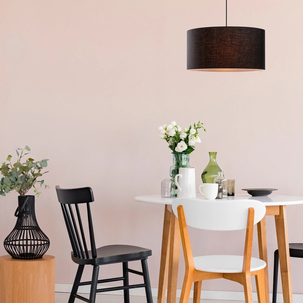 Chandelier Abajur – Preto – 50 x 50 cm