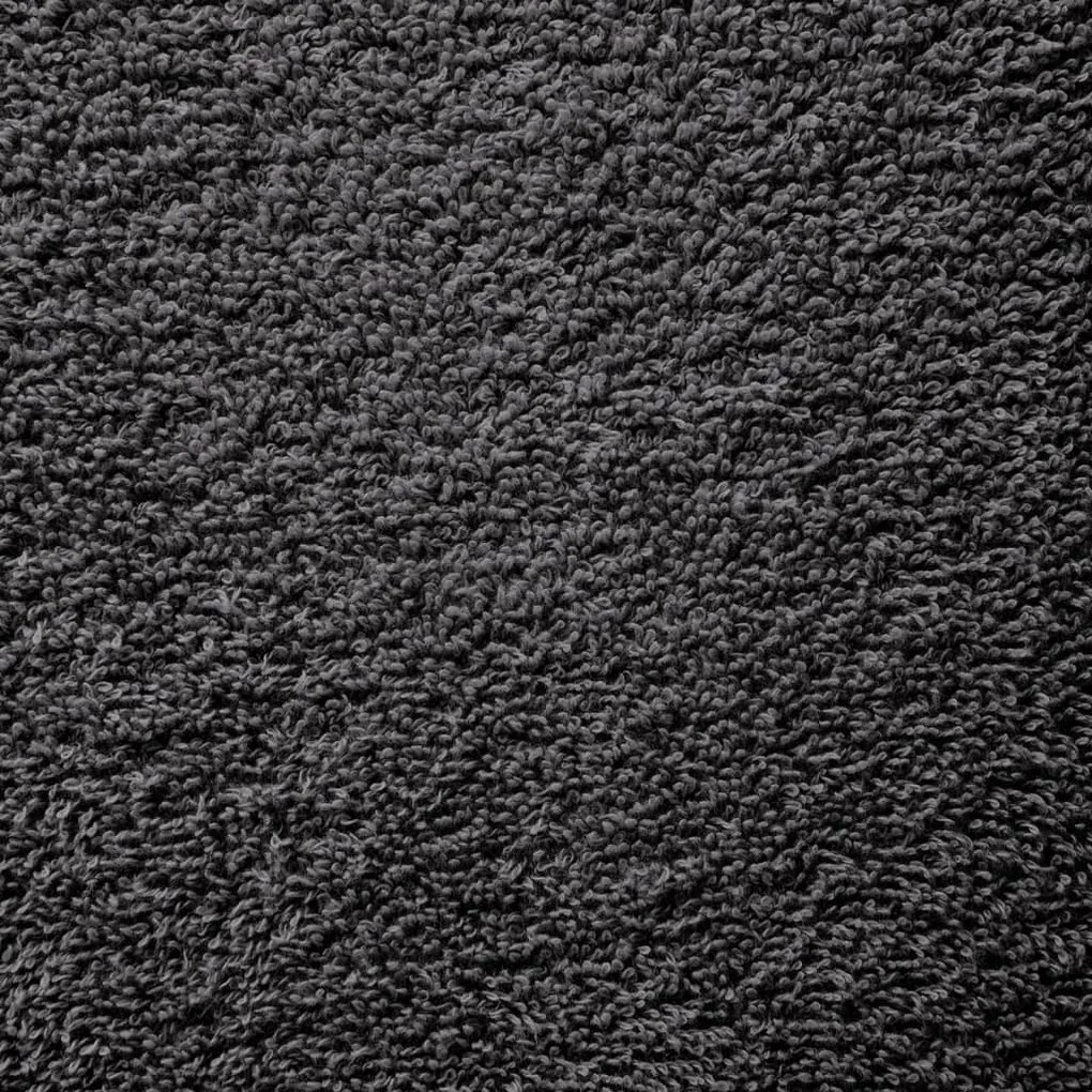 12pcs Conjunto toalhas banho premium SOLUND 600gsm antracite