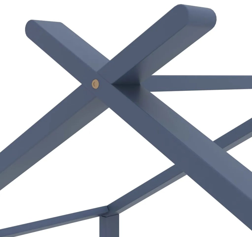 Estrutura de cama para crianças 70x140 cm pinho maciço cinzento