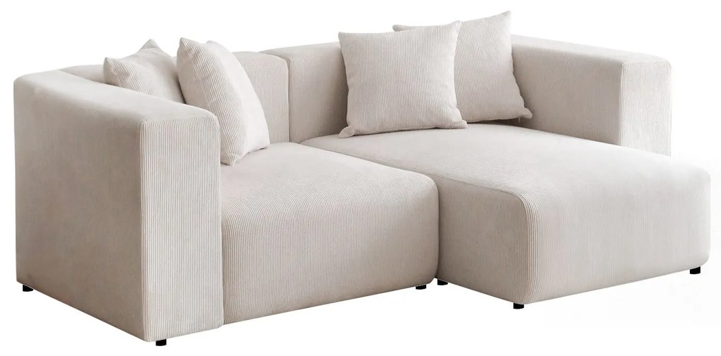 Sofá de Canto Yolo - Branco - 222cm x 89cm x 110cm