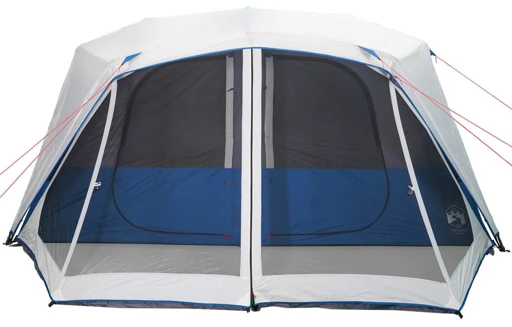 Tenda familiar c/ LED 10 pessoas libertação rápida azul-claro