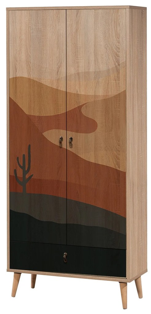 Roupeiro City – Multicolor – 80 cm x 190 cm x 45 cm