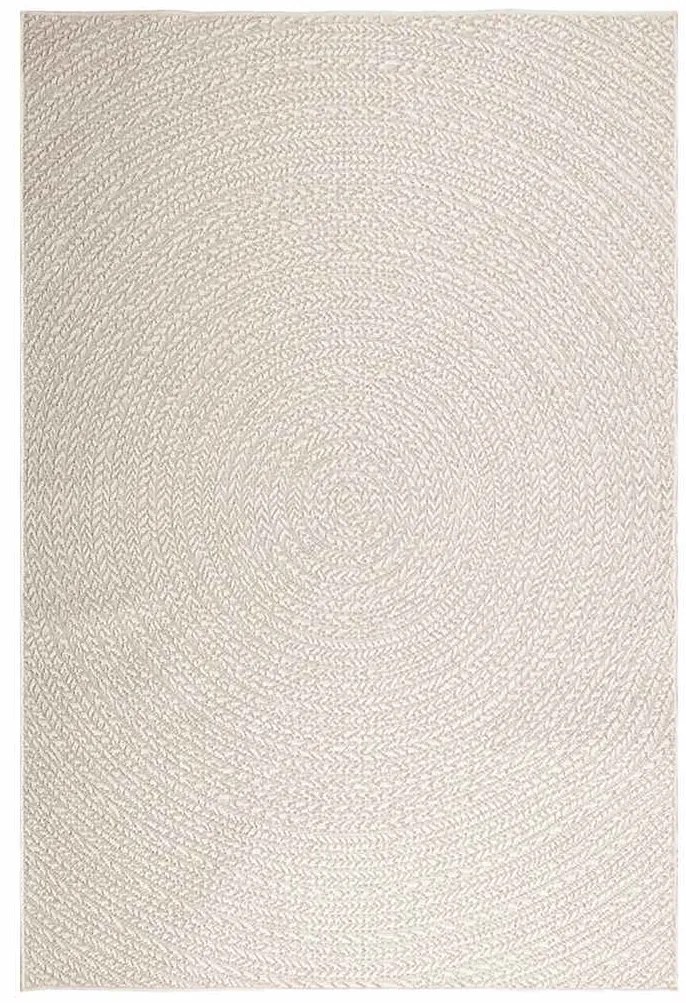 Tapete ZIZUR creme 160x230cm aspeto de juta interior e exterior