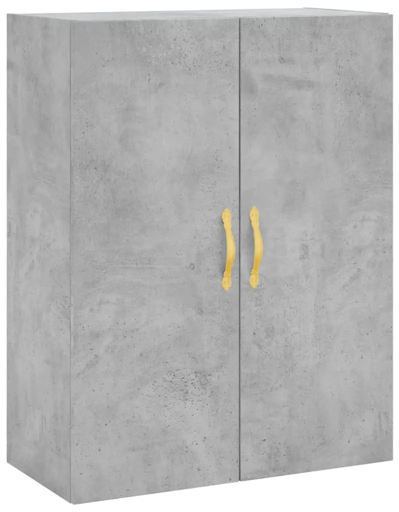 Armário alto 69,5x34x180 cm derivados de madeira cinza cimento
