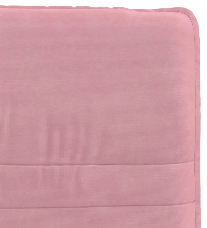 Cadeiras de jantar 2 pcs veludo rosa