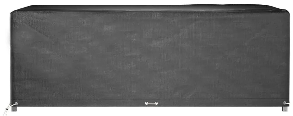 Capas móveis de jardim 2 pcs 12 ilhós 240x180x80 cm retangular