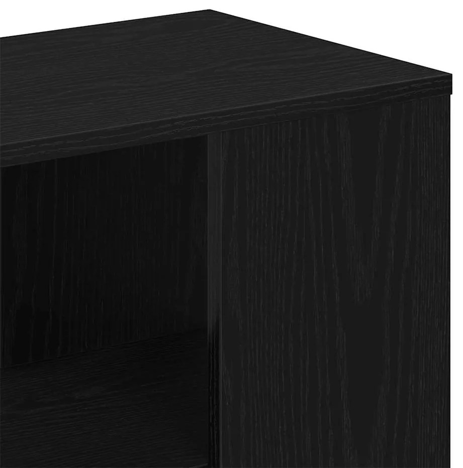 buffet vidaXL Carvalho Preto 60x30x50 cm Madeira engenheirada