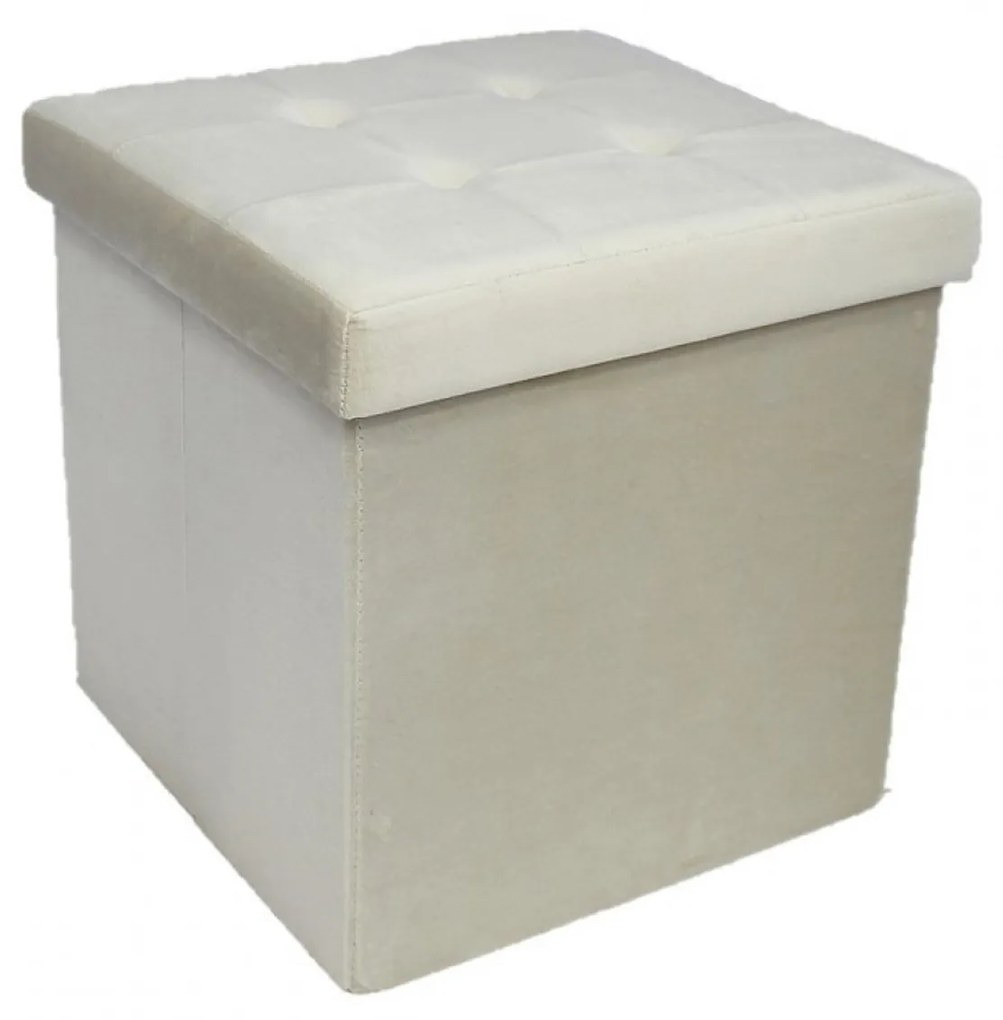 Banqueta Veludo Quadrado 38X38X38CM
