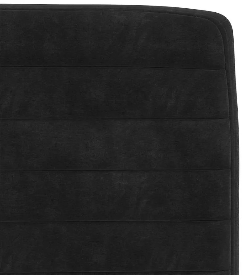Cadeiras de jantar 6 pcs veludo preto