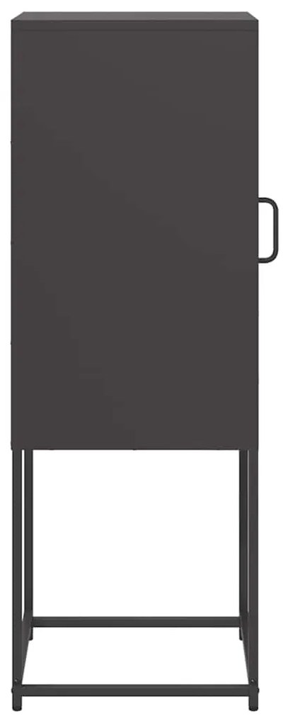 Aparador 36x39x107 cm aço laminado a frio preto