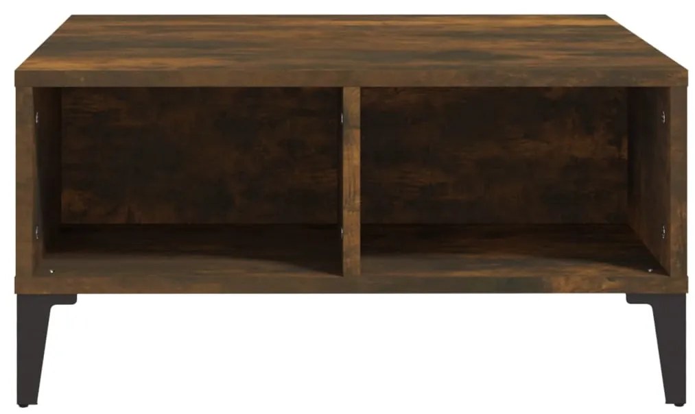 Mesa de centro 60x60x30 cm aglomerado cor carvalho fumado