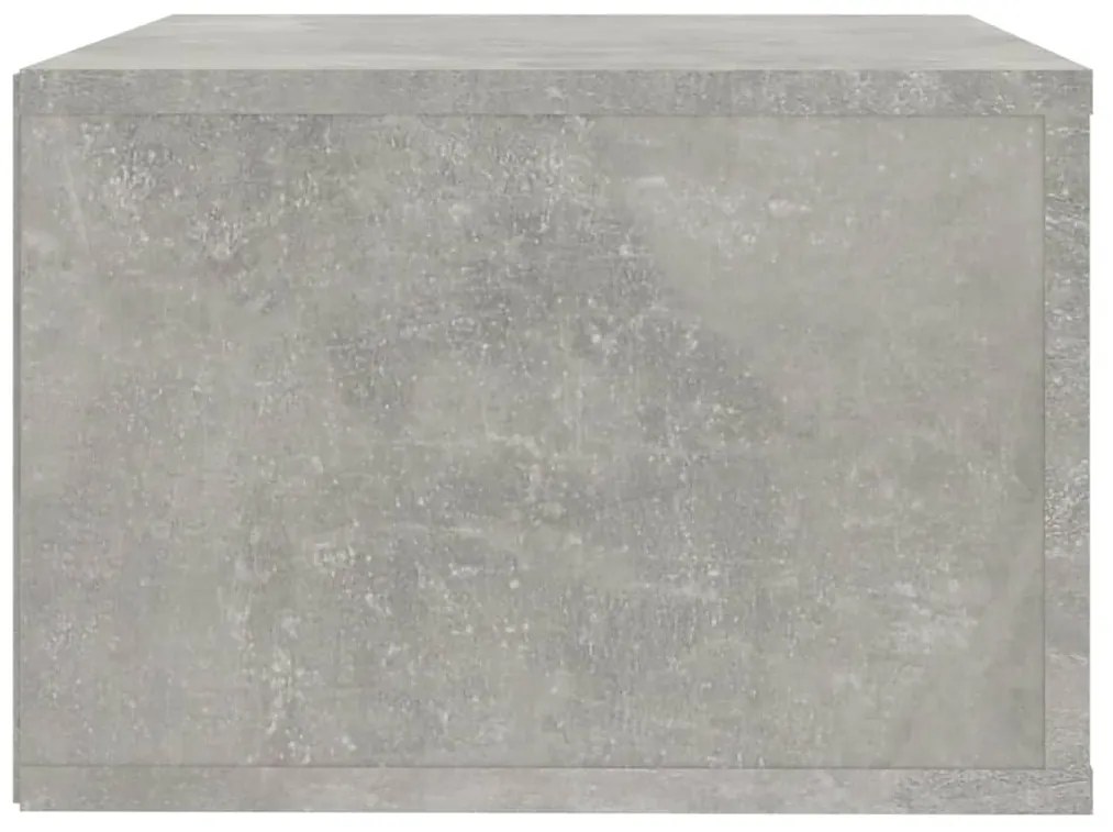 Mesas de cabeceira de parede 2 pcs 50x36x25 cm cinzento cimento