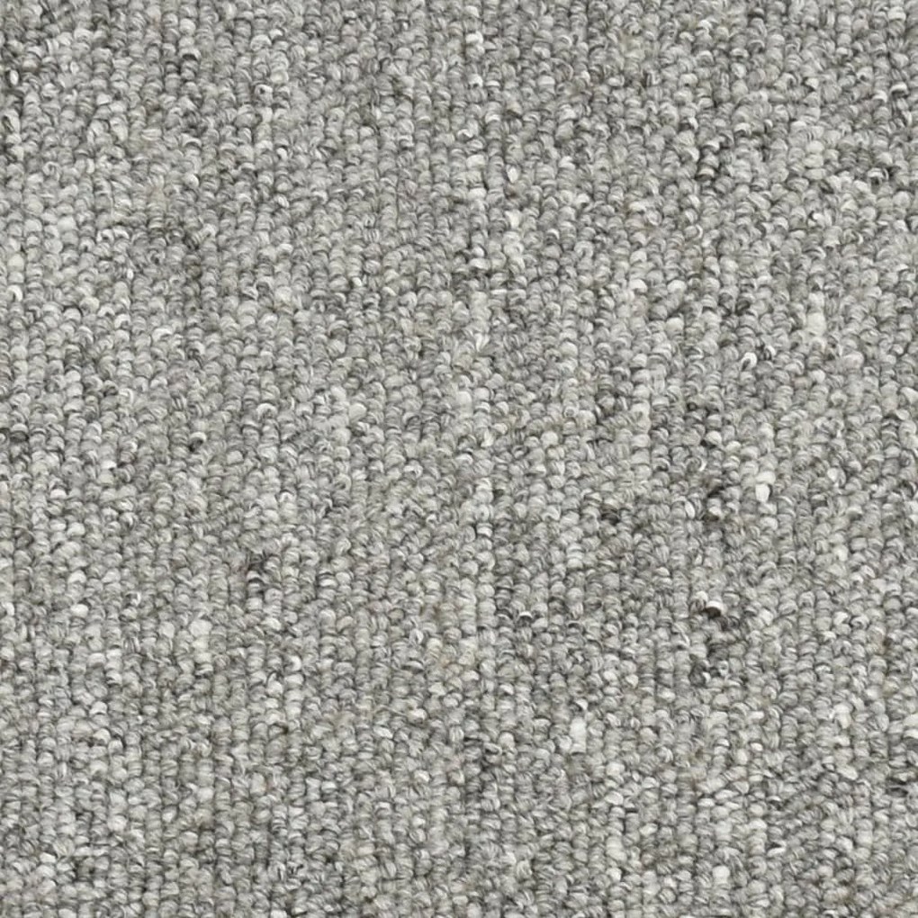Tapete/carpete para escadas 15 pcs 65x24x4cm cinzento-claro