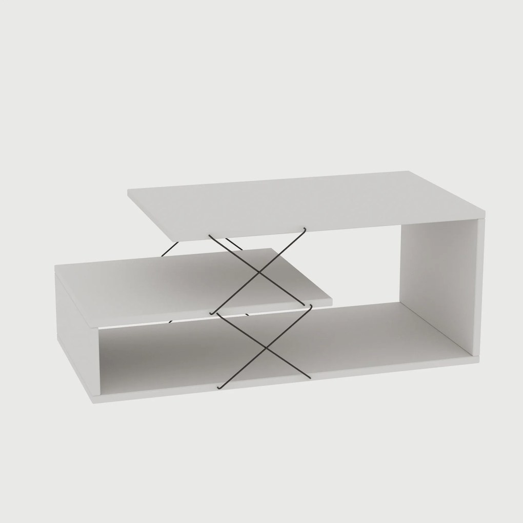 Mesa de Centro Cayenne – Branco – 100 cm x 40 cm x 50 cm