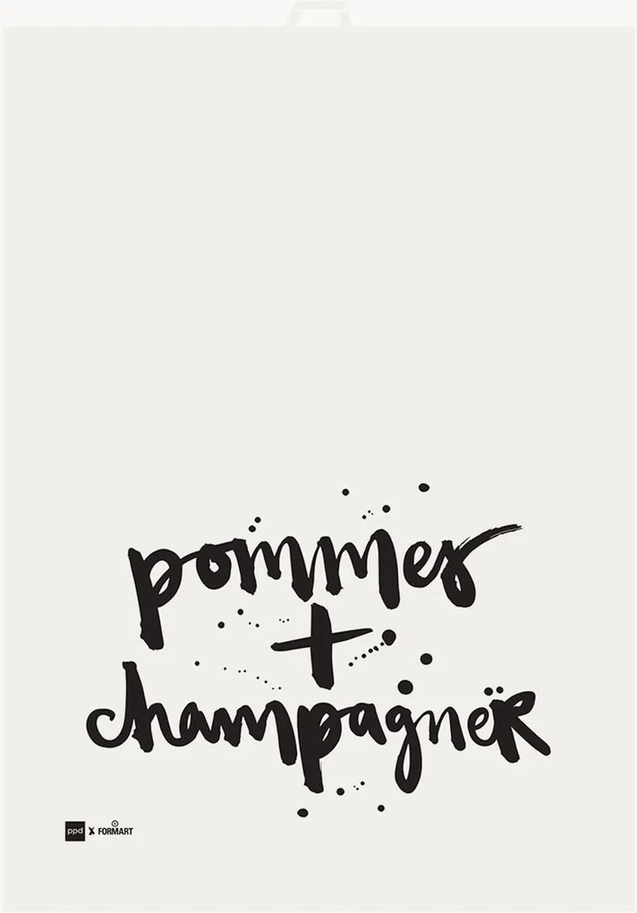 Pano de cozinha em linho Fries + Champagne