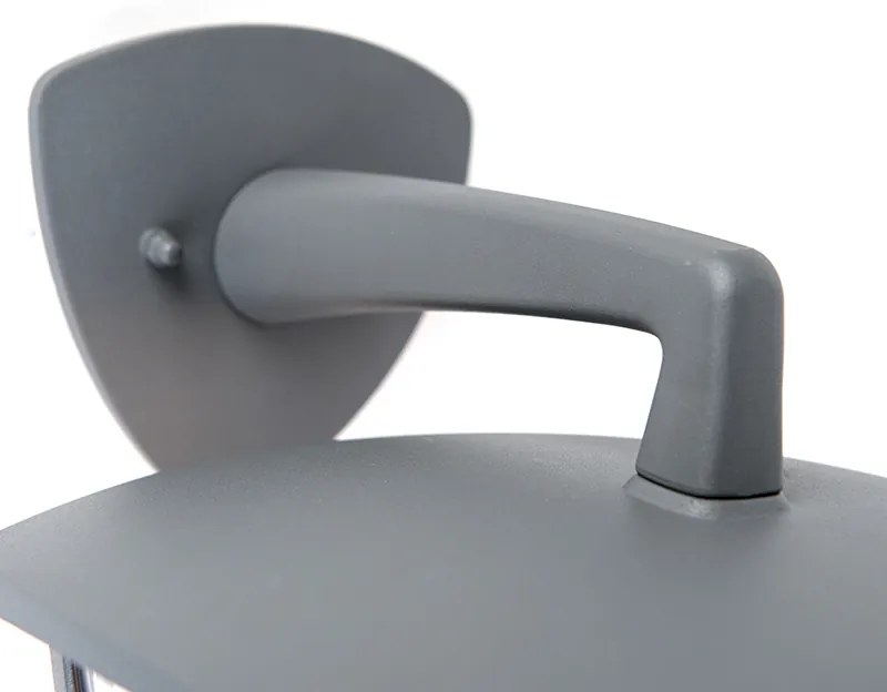 Lanterna de parede exterior clássica cinzento escuro IP44 - Platar