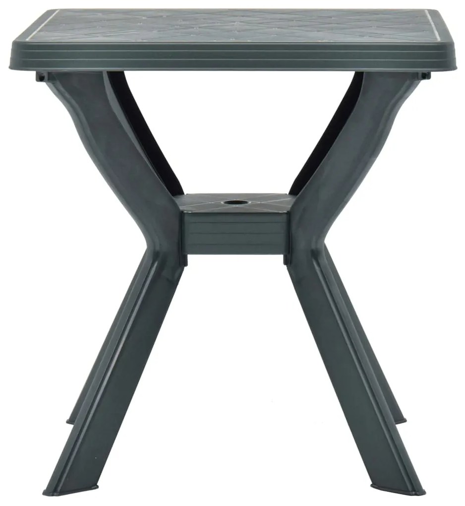 Mesa de bistrô 70x70x72 cm plástico verde