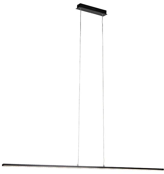 Candeeiro de suspensão moderno preto 150 cm com LED - Banda