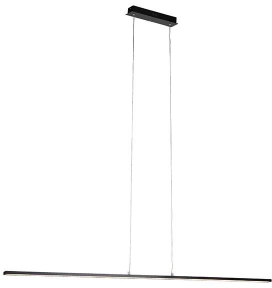 Candeeiro de suspensão preto moderno 150 cm incl. LED - Banda Design,Moderno