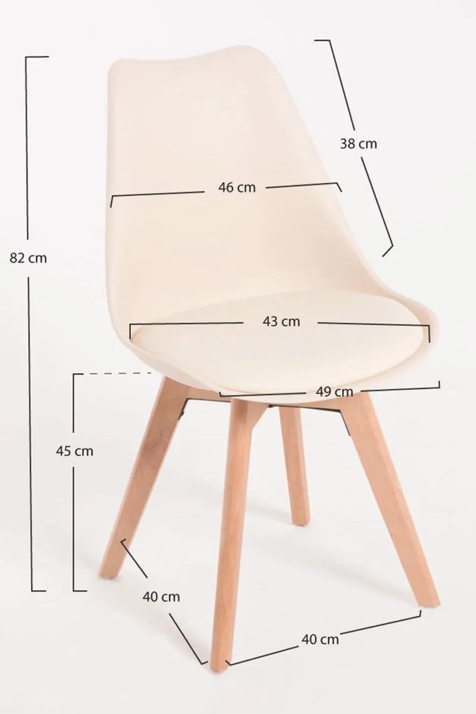 Cadeira Synk Basic - Crema