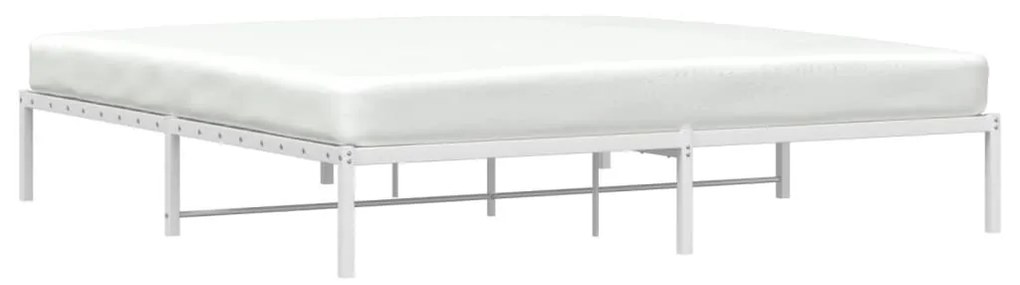 Estrutura de cama metal 200x200 cm branco