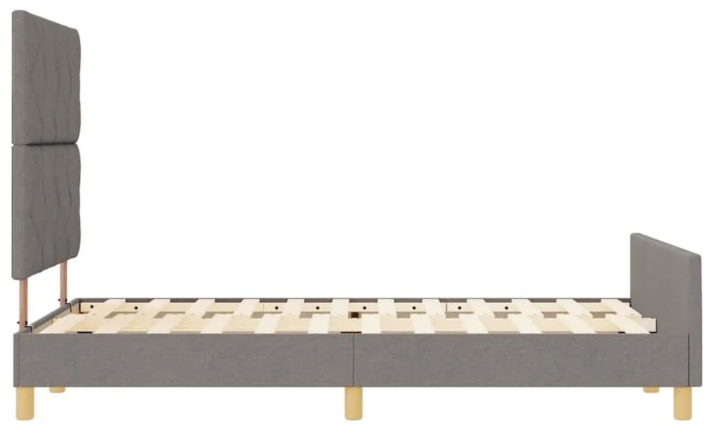 Camas vidaXL em Taupe, 120x200 cm, Tecido