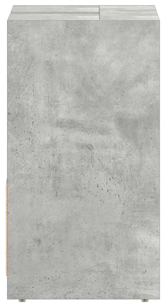 Armário casa de banho 60x33x61 cm contrapl. cinzento cimento