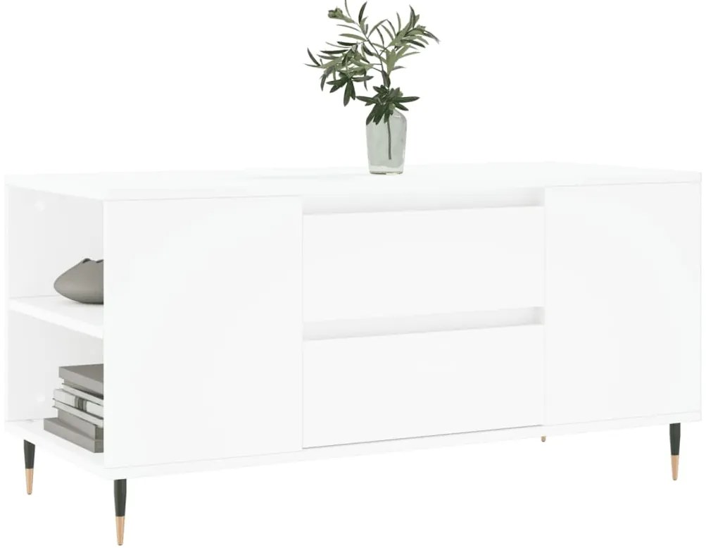 Mesa de centro 102x44,5x50 cm derivados de madeira branco